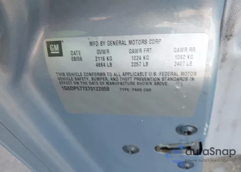 2007 Cadillac Cts Standard из США, поврежденный, VIN 1G6DP577370122958